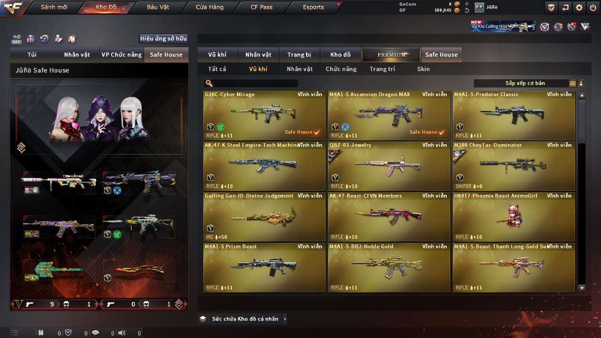 shop acc cf uy tin gia re